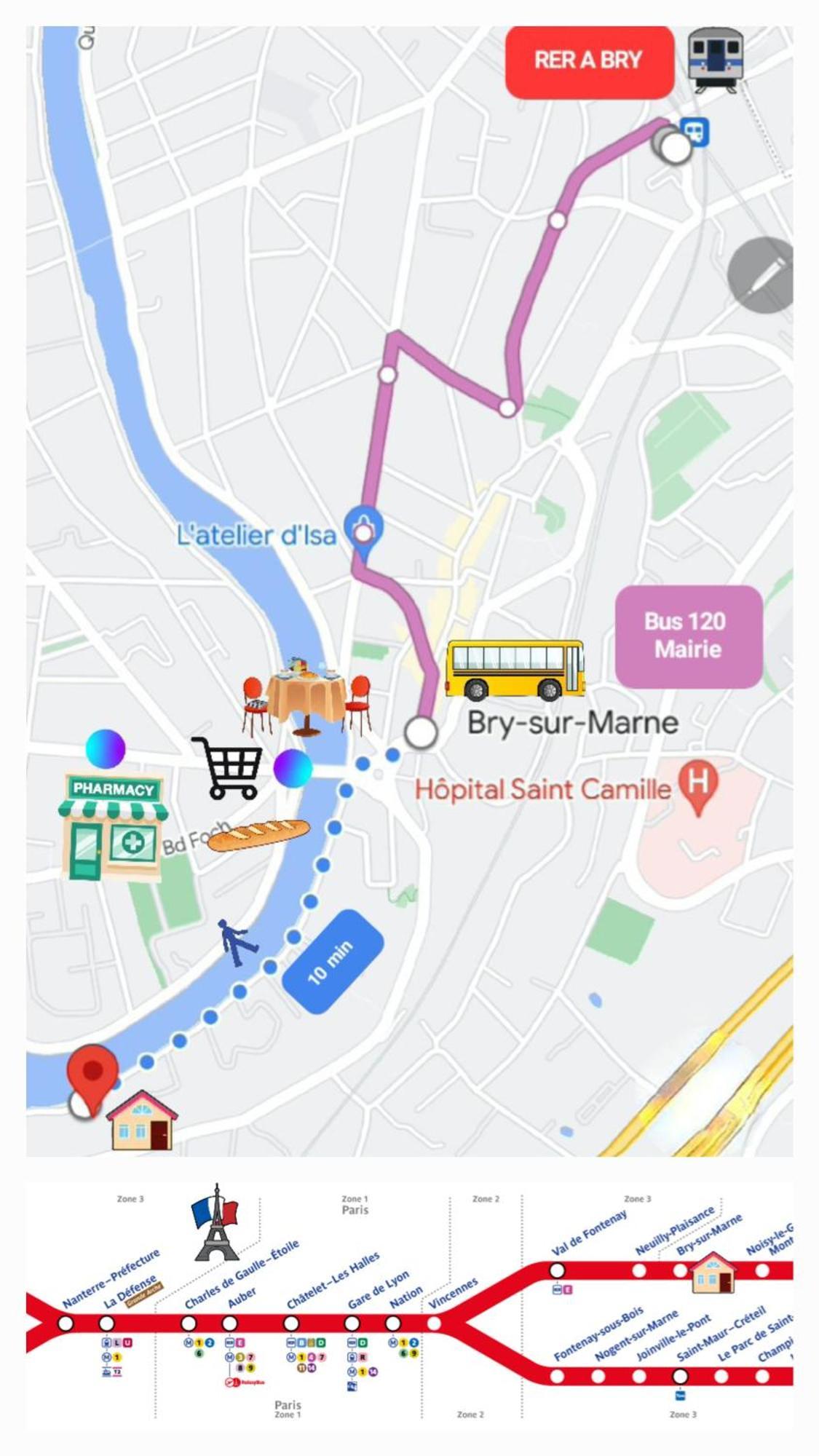Aux Portes De Paris / Bord De Marne Apartment Bry-sur-Marne